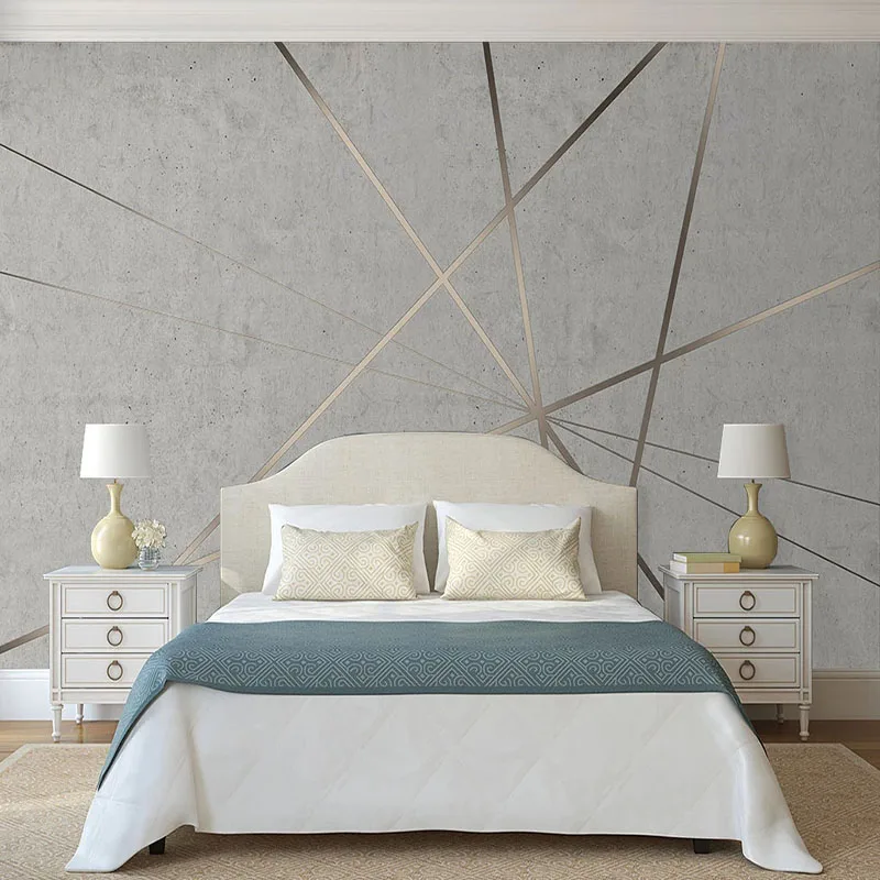 Custom Photo Wallpaper Modern Minimalist Creative 3D Geometric Cement Wall Mural Living Room Study Bedroom Home Decor Wallpapers