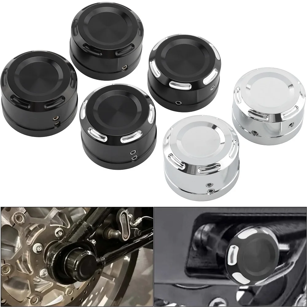 Motorcycle Rear Axle Nut Cover Wheel Shaft Cap For Harley Softail Slim Fat Boy Sport Glide Street Bob Breakout Low Rider 18-24