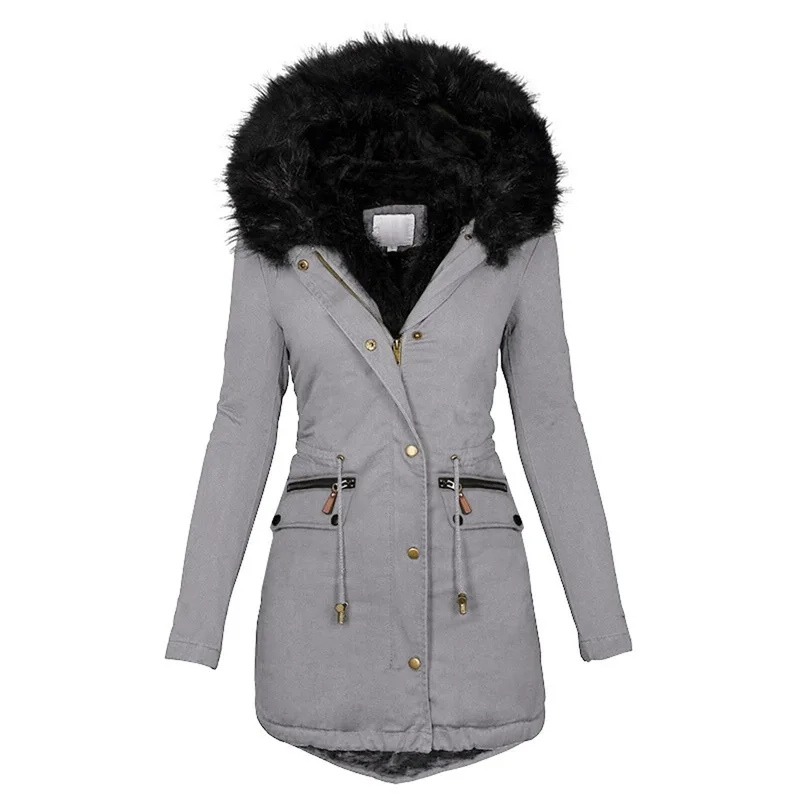 2023 Warm Parkas Thicker Winter Jacket Women Hooded Fashion Coat Women Clothes Outdoor Overcoat Manteau Hiver coats for women