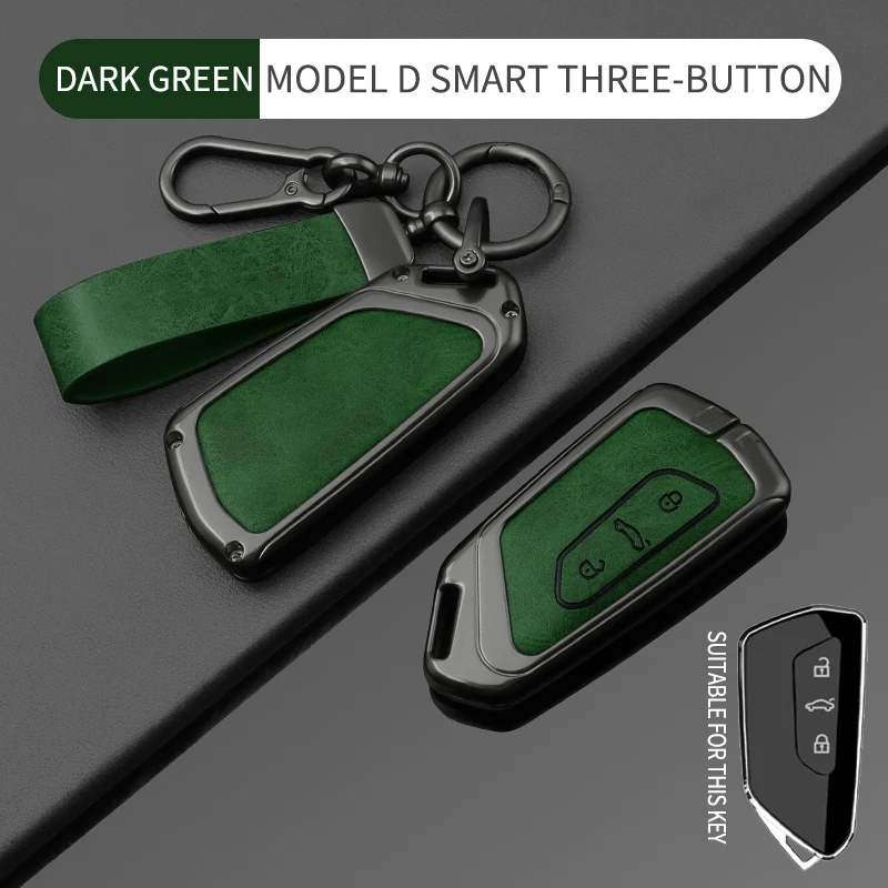 Leder-Schlüsselanhängerhülle für VW Golf 8 MK8 ID.3 ID.4 Cupra Formentor Tarraco Skoda Octavia A8 SEAT Leon MK4 2020-2021 – Detail 19