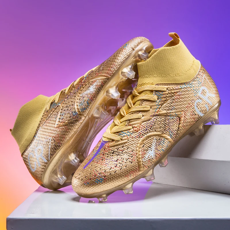 

Новые мужские высококачественные футбольные бутсы Футбольные бутсы Футзальные бутсы Кроссовки на траве Высокие нескользящие матчи для дома Лидер продаж FG/TF