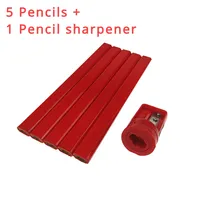 6Pcs Set Wood Carpenter Pencils 175mm Marker for DIY Carpentry Crafts Stationery Leave Clear Mark on Woodenworking Tools