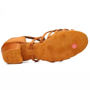 High quality new arrival girls wholesale children/child/children Ballroom tango parsley Latin dance shoes low heels shoes 8 Main Sales Latin Dance Shoes - №5