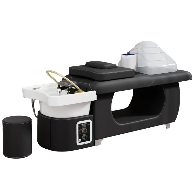

Thai shampoo bed barber shop special constant temperature water circulation water heater integrated massage flush bed