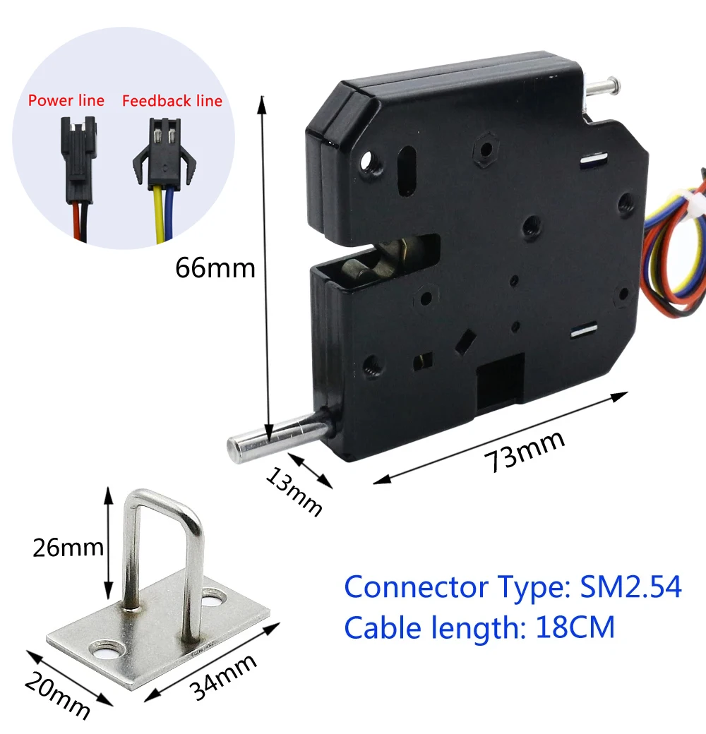 Serrure électromagnétique pour porte d'armoire, grand rond élastique, serrure de porte d'armoire à levage automatique, serrure électrique MELElectric, DC5V12V24V