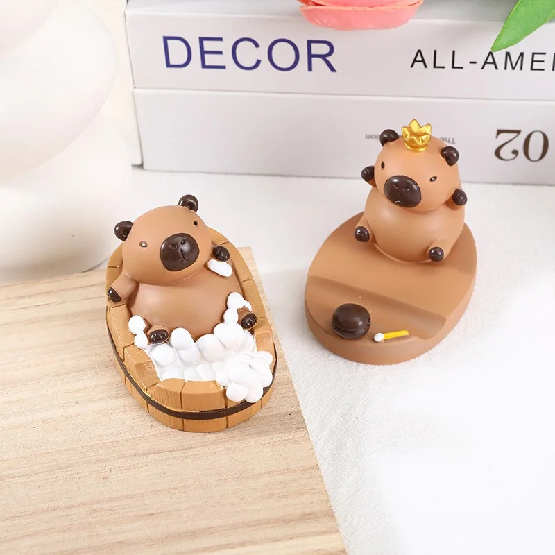 Капибара держатель для мобильного телефона настольный орнамент домашнее милое мультяшное украшение