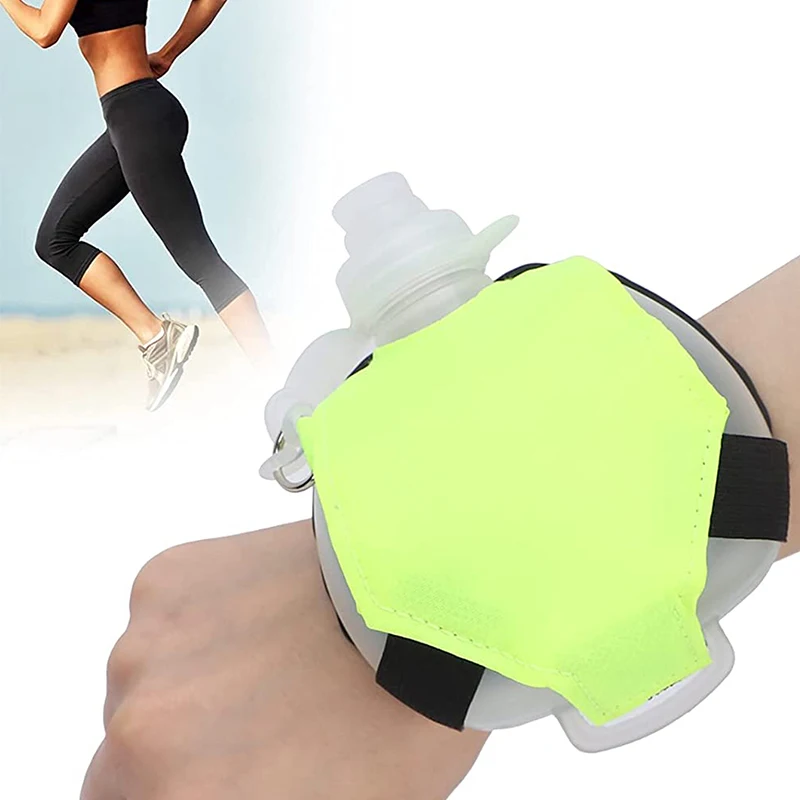 Mini Running Wrist Water Bottle Kettle Holder Wrist Storage Bag Hydration Pack Soft Flask For Marathon Riding Fitness Climbing