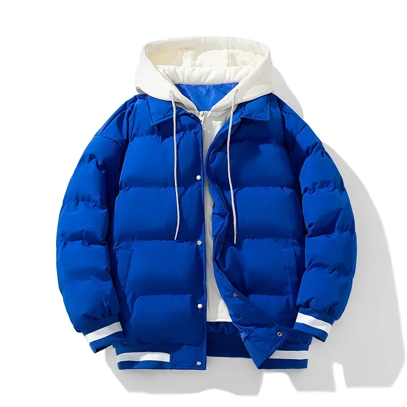 

New High-quality Casual Handsome Hooded Cotton Men's Jacket Comfortable Breathable Outdoor Warm and Cold Resistant Jacket