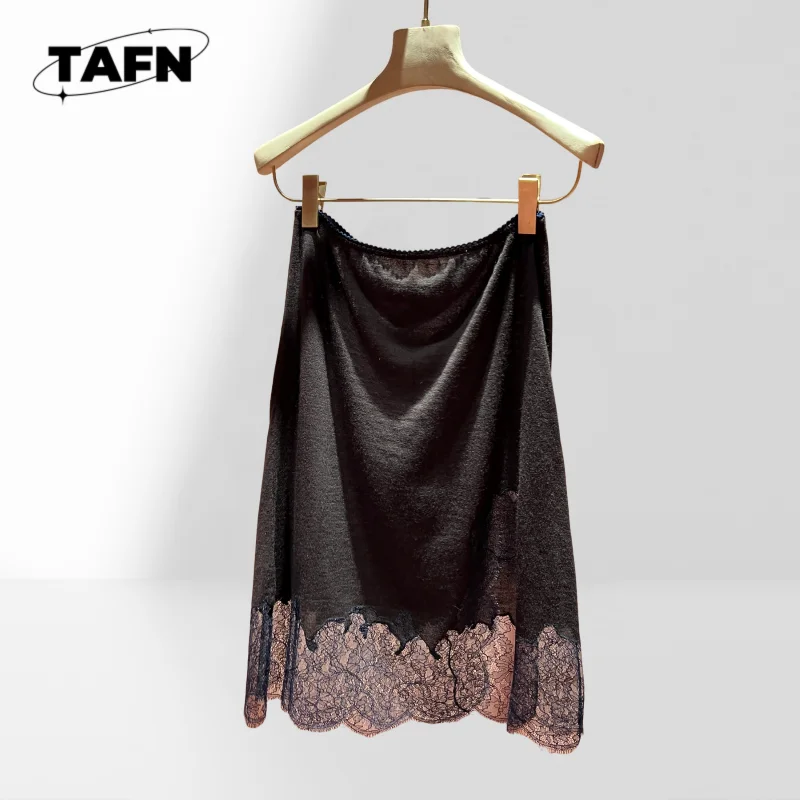 

Элегантная женская юбка миди с мягкой текстурой, повседневный стиль, модная женская юбка миди однотонного цвета с высокой талией BA1211