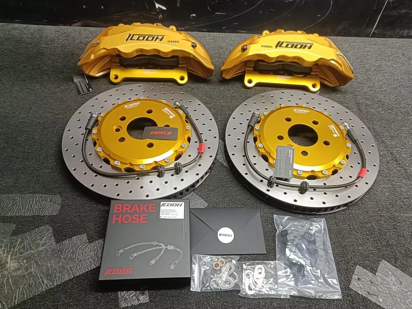 

High Quality IC62 Steel Disc Front 380X34 6-piston brake caliper kit fits for BMW 5 Series Li Li (F18) 2010-2016