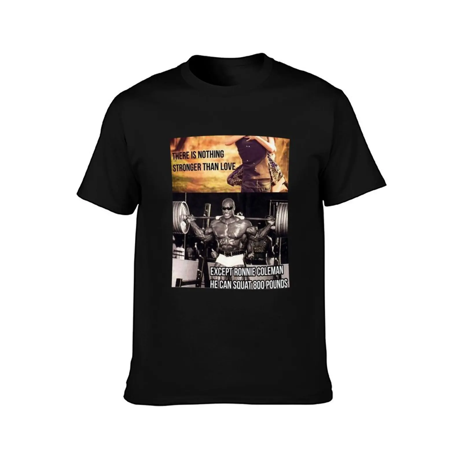 Ronnie Coleman 800 pound squat T-Shirt Fitness Quick Dry Short Sleeve Top T-Shirt