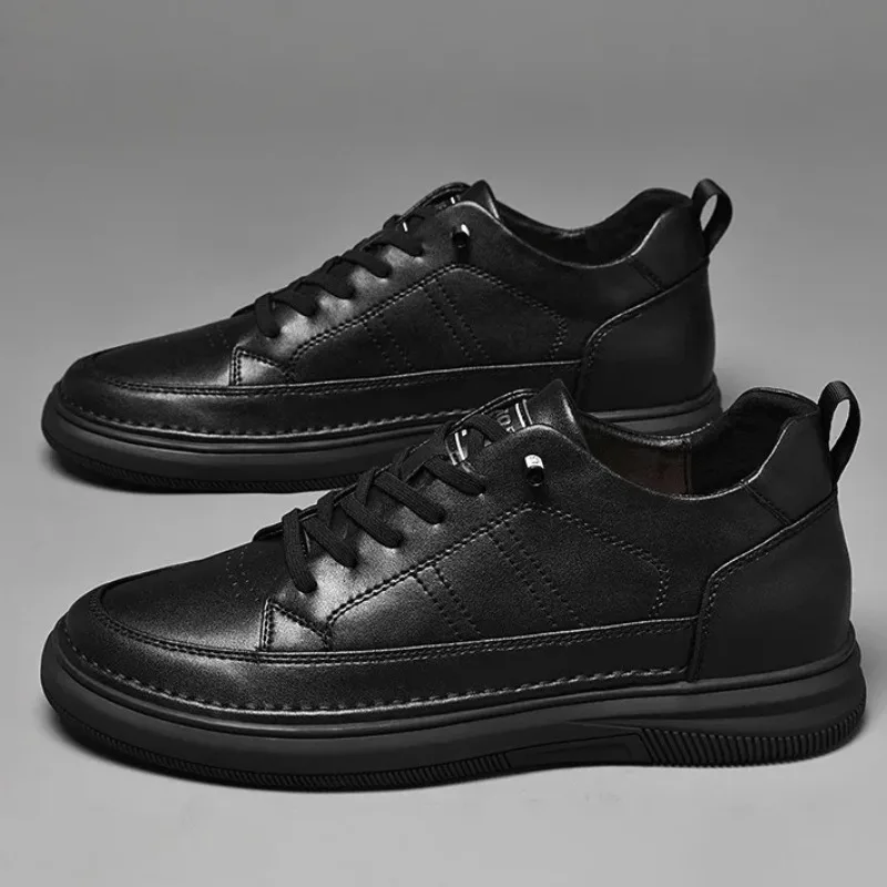 Men's Shoes Spring Autumn Inner Heightening Shoes Sneaker Designer Leather Shoes for Men Fashion Elevator Shoe Zapatos De Hombre