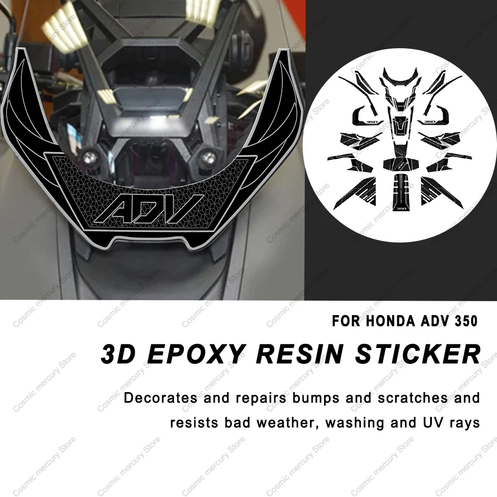 

3D Защитная Наклейка на дверь для HONDA ADV350, эпоксидная смола, наклейка на бак мотоцикла