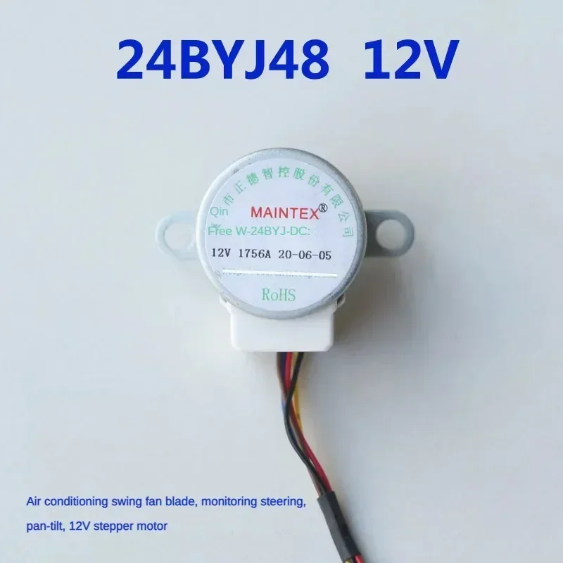 4-Phase 5-Wire DC Gear Stepper Motor 12V 24BYJ48 Reduction Motor Chip Microcomputer/Camera Monitoring