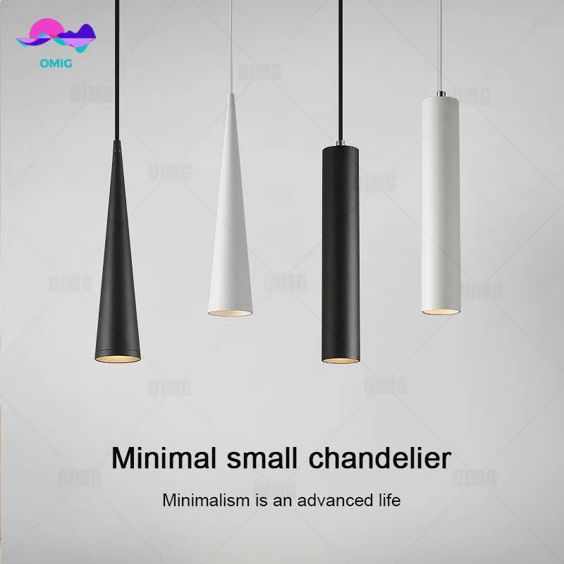 LED Pendant Light Long Tube Lamp Cylinder Pipe Hanging Lamps 7W Spot Light Rail Ceiling For Home Store Kitchen Dining Room