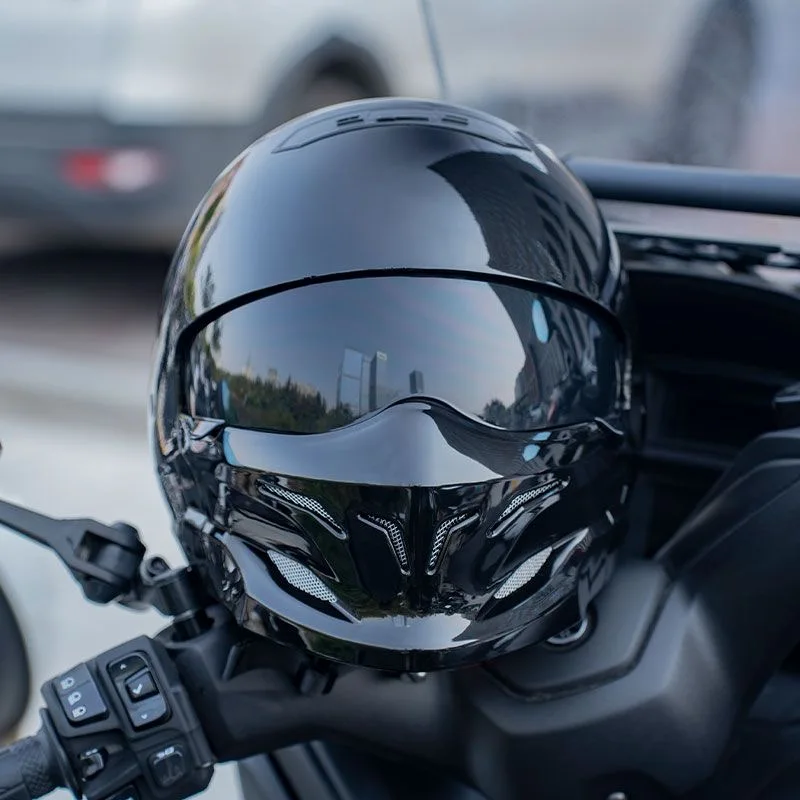 Винтажный мотоциклетный шлем Casco Integral Moto Off-Road Мотокросс Защита лица Гоночный шлем Скорпион