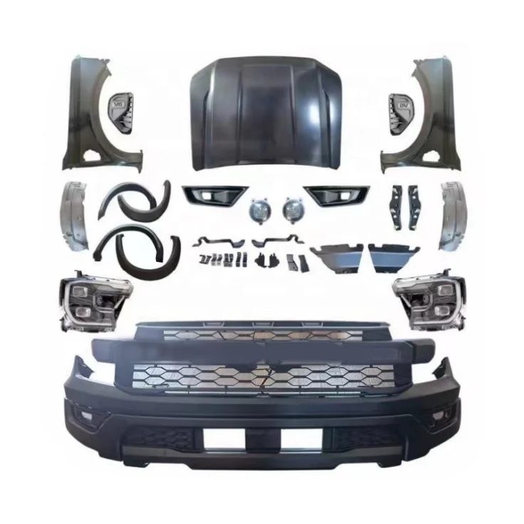 Facelift Body Kits for Ford Ranger 2012-2021 T6/T7/T8 upgrade to 2022 next gen Ranger Raptor