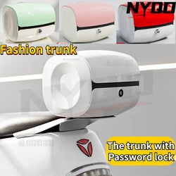 Electric bike trunk rear trunk universal backrest large capacity storage box 탑박스 motorcycle box 오토바이배달통 with Password lock