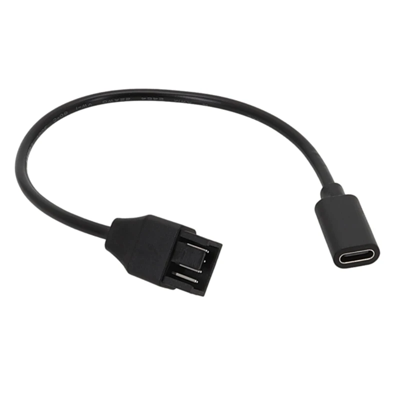 Type C to 3Pin 4Pin Fan Adapter Cable for Computer Cooling Fan Accessories