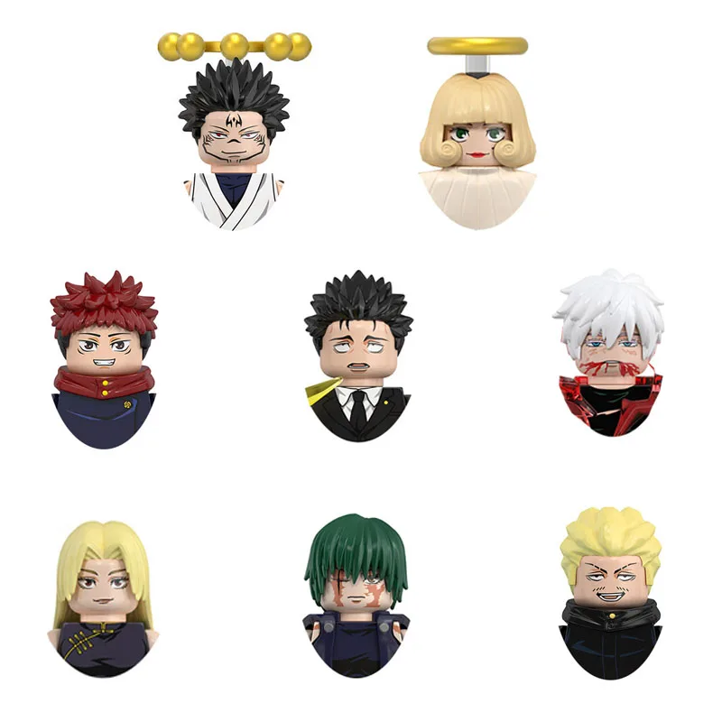 

WM6201 Zenin Maki Hakari Kinji Itadori Yuji Kurusu Hana Higuruma Hiromi Satoru Gojo Tsukumo Yuki Building block boy birthday toy