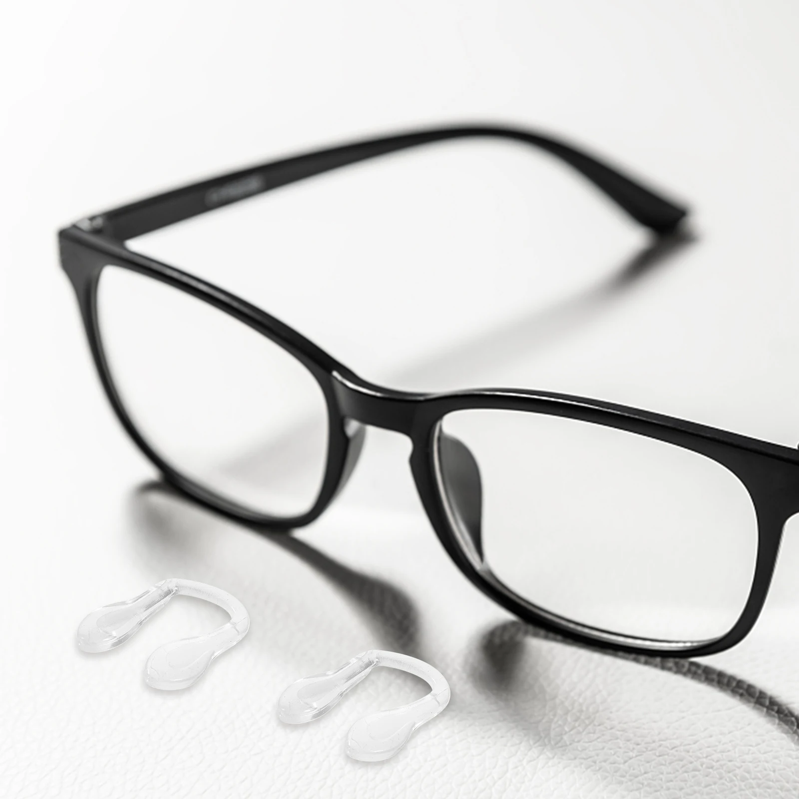 

4pcs U shaped Integrated Nose Pads Soft Silicon Gel Clear Non slip Eyeglass Accessories Comfortable Anti pressure For Glasses