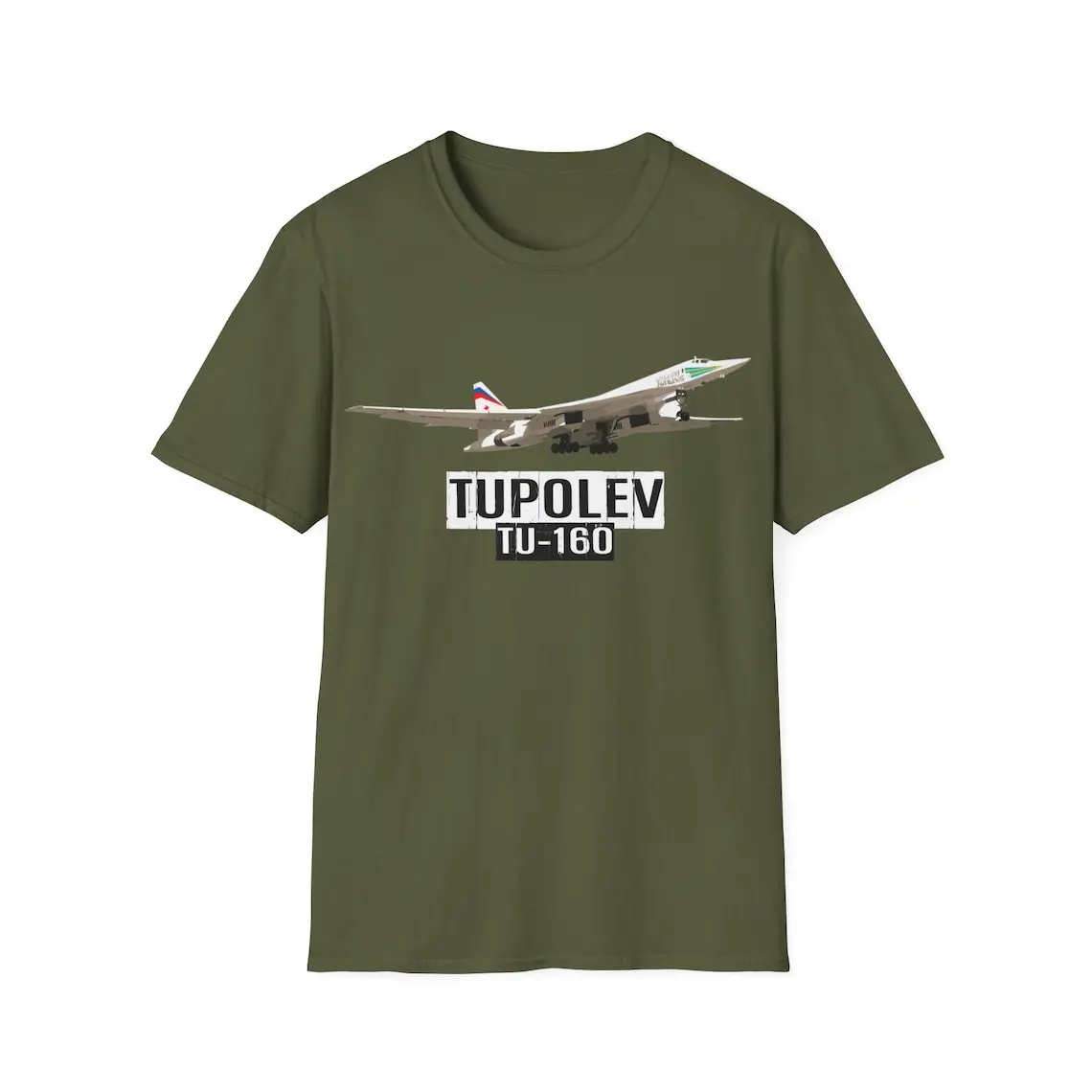 Russian Tupolev Tu-160 White Swan Heavy Strategic Bomber T-Shirt 100% Cotton O-Neck Short Sleeve Casual Mens T-shirt Size S-3XL