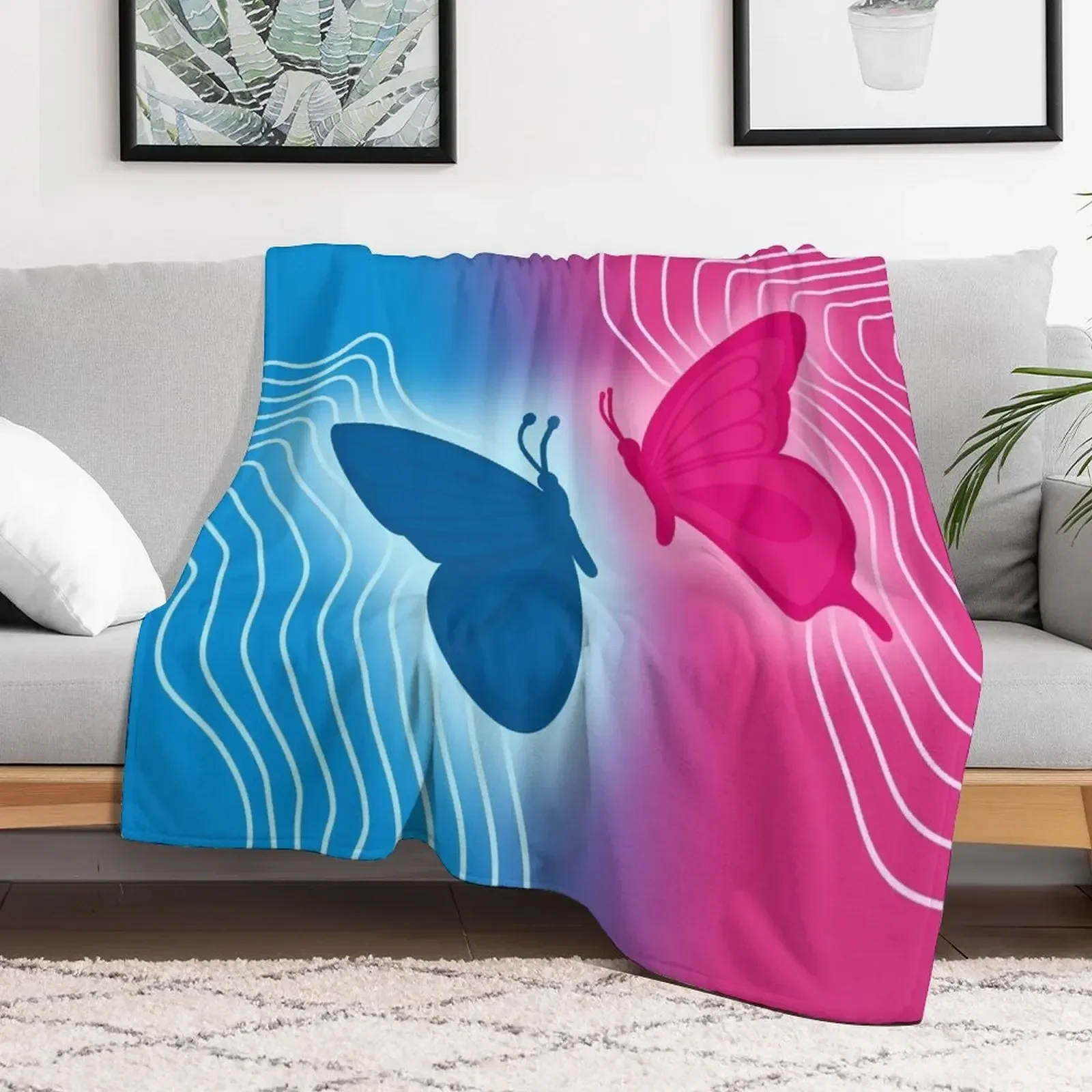 

Hades and Persephone Butterflies Throw Blanket anime blankets and throws Luxury Brand Furrys Blankets