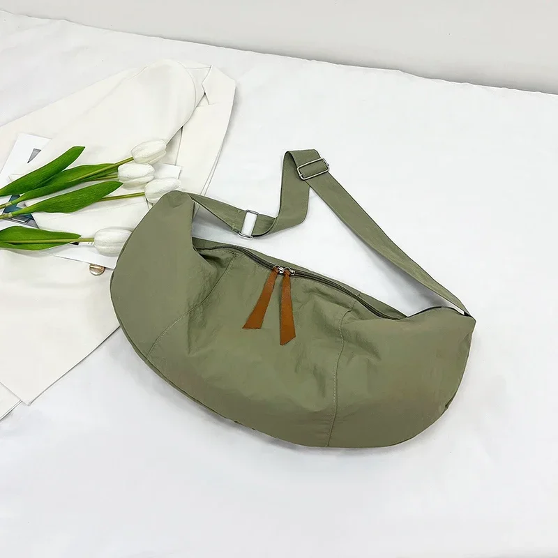 

New Zipper Solid Nylon Women's Handbags Casual Interior Compartment Crossbody Bags 2025 Hot Sale Sewing Thread Bags for Women