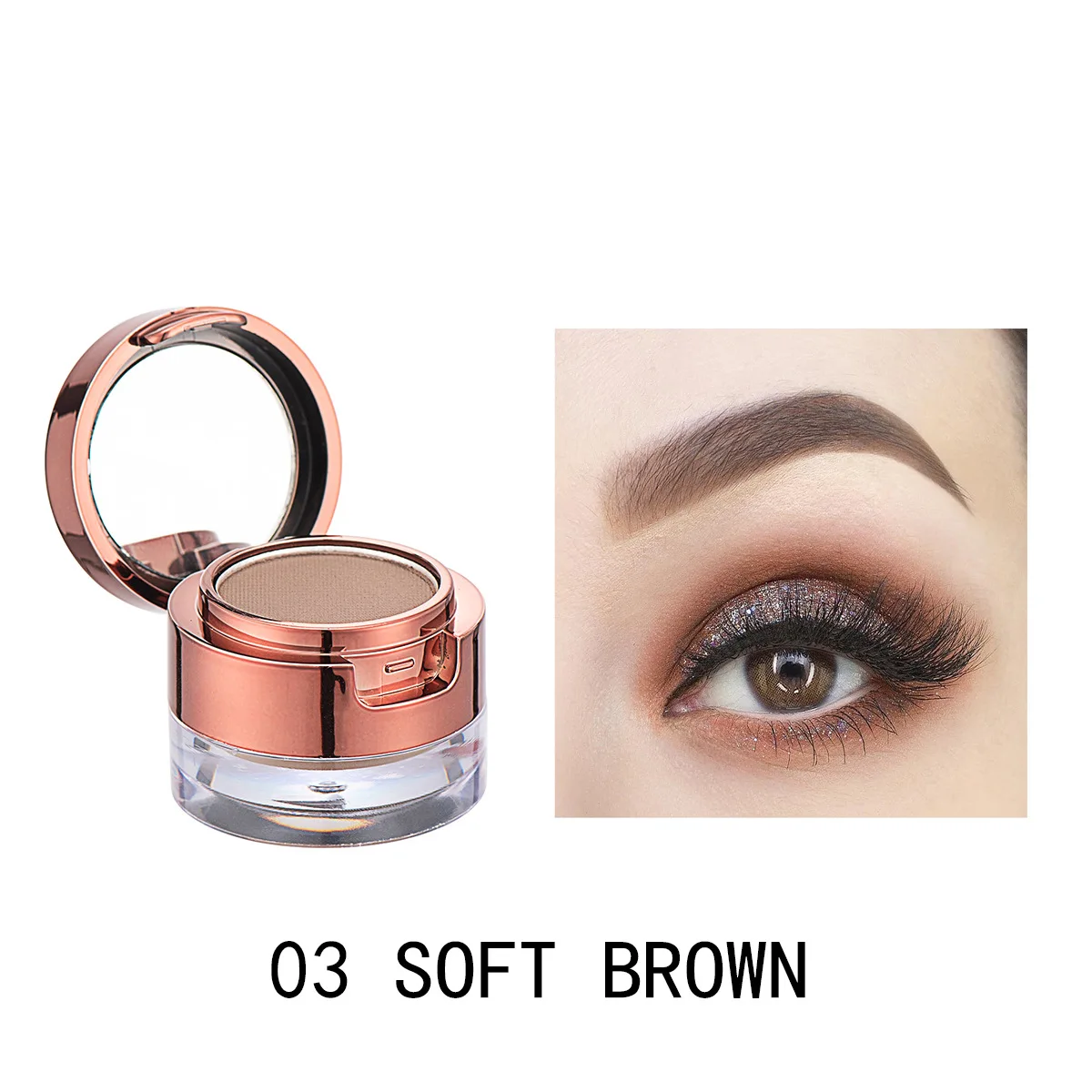 6 Color Eyebrow Powder Lasting Easy To Wear Eyebrow Powder Makeup Palette Waterproof Eyebrow Tint Enhancement Women\'s Makeup