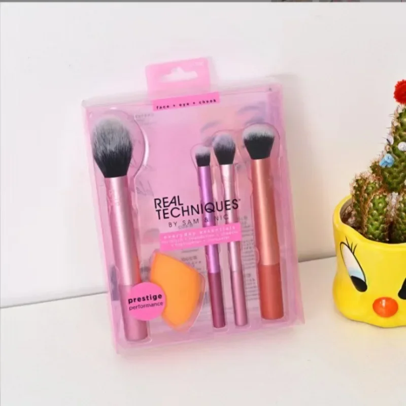 Draagbare 4-delige set US RT Cosmetische Penselen Plus Make-up Ei Amazon Exclusief 1997 Borstelset Schoonheid Gezondheid Draagbare Cosmetische Brus