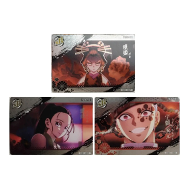 Anime japonês demon slayer tomioka giyuu rengoku kyoujurou daki cartões colecionáveis presente de aniversário de natal brinquedos infantis