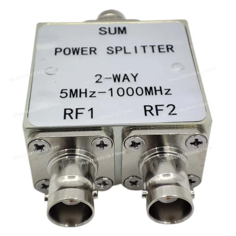 One-to-Two Power Splitter – 5MHz-1000MHz RF Power Splitter, Broadband Design & Low Insertion Loss
