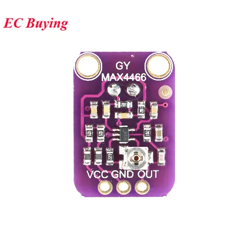 Electret Microphone Amplifier Stable MAX9814 MAX4466 module Auto Gain Programmable Attack and Release Ratio Low THD