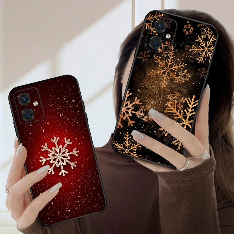 الأفضل لعيد الميلاد لموتورولا موتو G04 05 14 15 24 34 35 54 55 75 84 85 Edge 40 50 Fusion 60 Fusion حافظة هاتف ناعمة من السيليكون