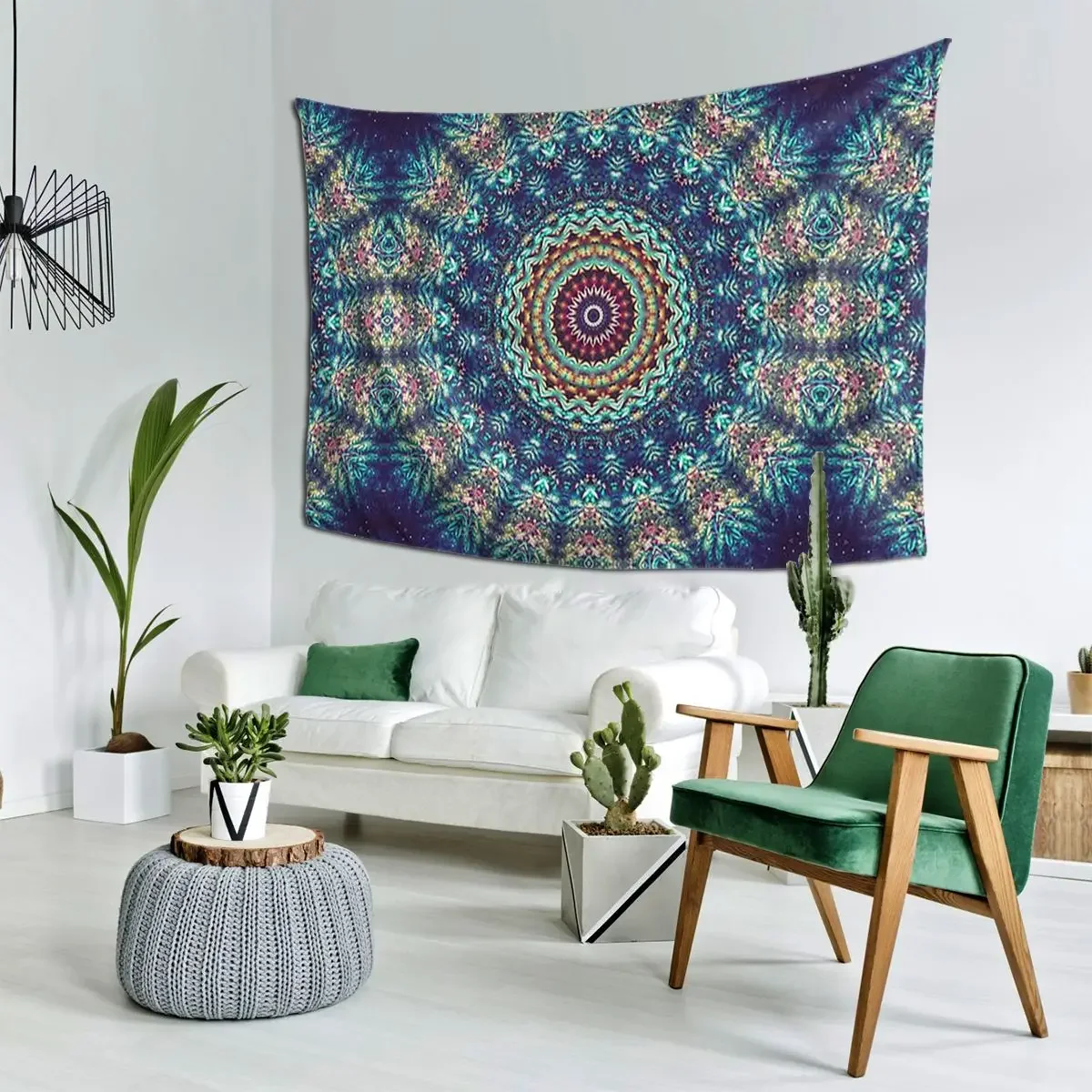 Gazing At The M Tapestry Art Wall Hanging Aesthetic Home Decor Tapestries for Living Room Bedroom Dorm Room