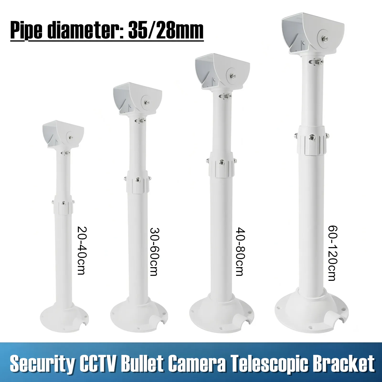 

Surveillance Bullet CCTV Camera Stand Hoisting Wall Hanging Inverted Vertical Mount Monitoring Telescopic Ceiling Mount Bracket