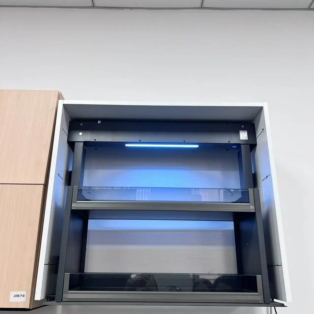 

Metal Electric Glass Pantry Cabinet Storage Organizer Pantry Unit Aluminium Elevator Lift up Down Kitchen Cabinet Basket