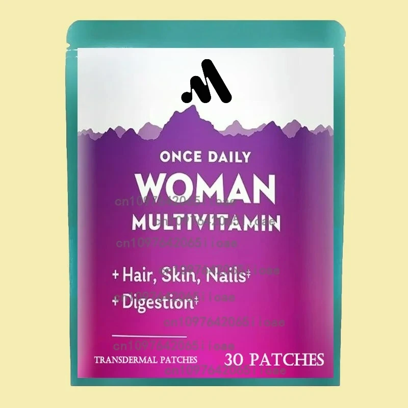 

30 пластырей Мультивитаминные трансплеевые пластыри Витамины А, Б, С, Д, Е, утюг для здоровой энергии, поддержки иммунитета и травнения