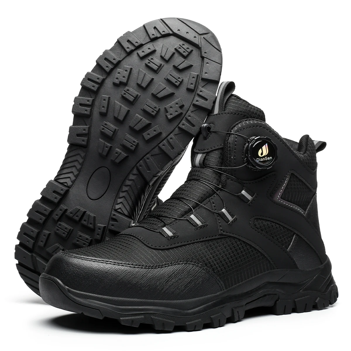Men's Waterproof And Anti Slip Safety Shoes, Anti Smashing And Anti Stabbing Comfortable Industrial Protective Safety Boots