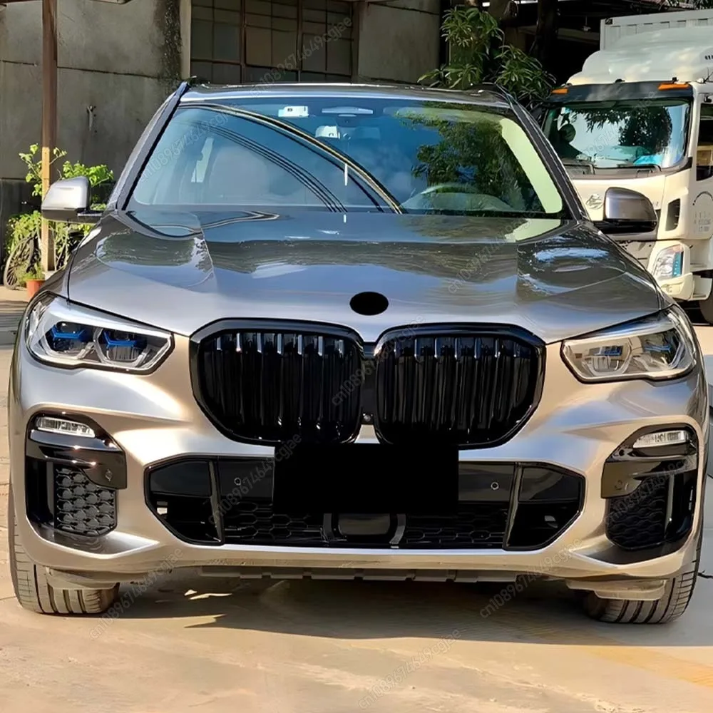 

Для BMW X5 G05 M50i M50d xDrive30d 40i 40d 45e Pre-LCI 2018-2023 однолинейный стиль черный гоночный гриль тюнинг передние верхние решетки