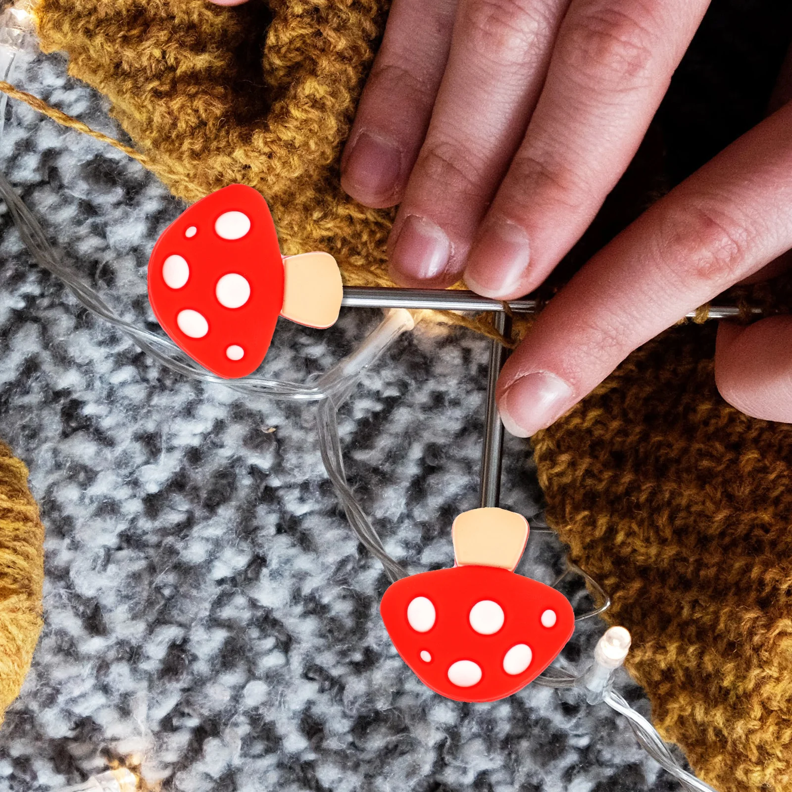 

4pcs Silicone Needle Tip Protectors Knitting Stoppers Colored Nonslip Caps For Knitting Crocheting Diy Crafts Needle Accessories