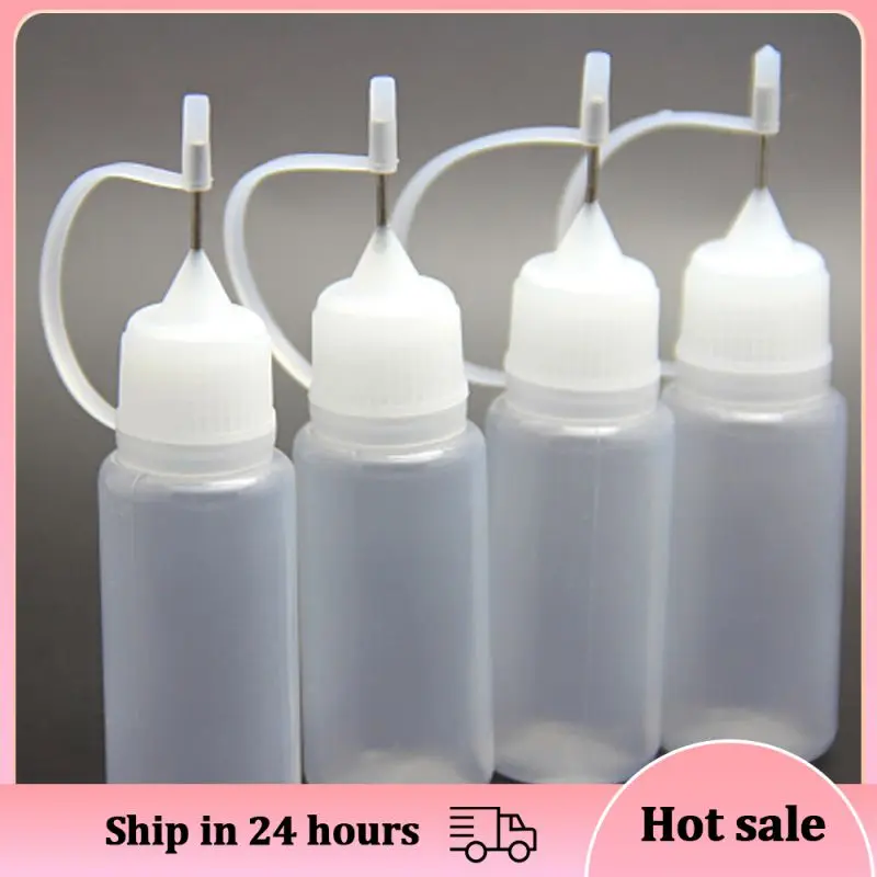 Needle Tip Glue Applicator Bottle Бутылочка Для Клея Pinhole Refueling Bottle 10ml Soft Bottle With Cap DIY Craft Tool Косметика