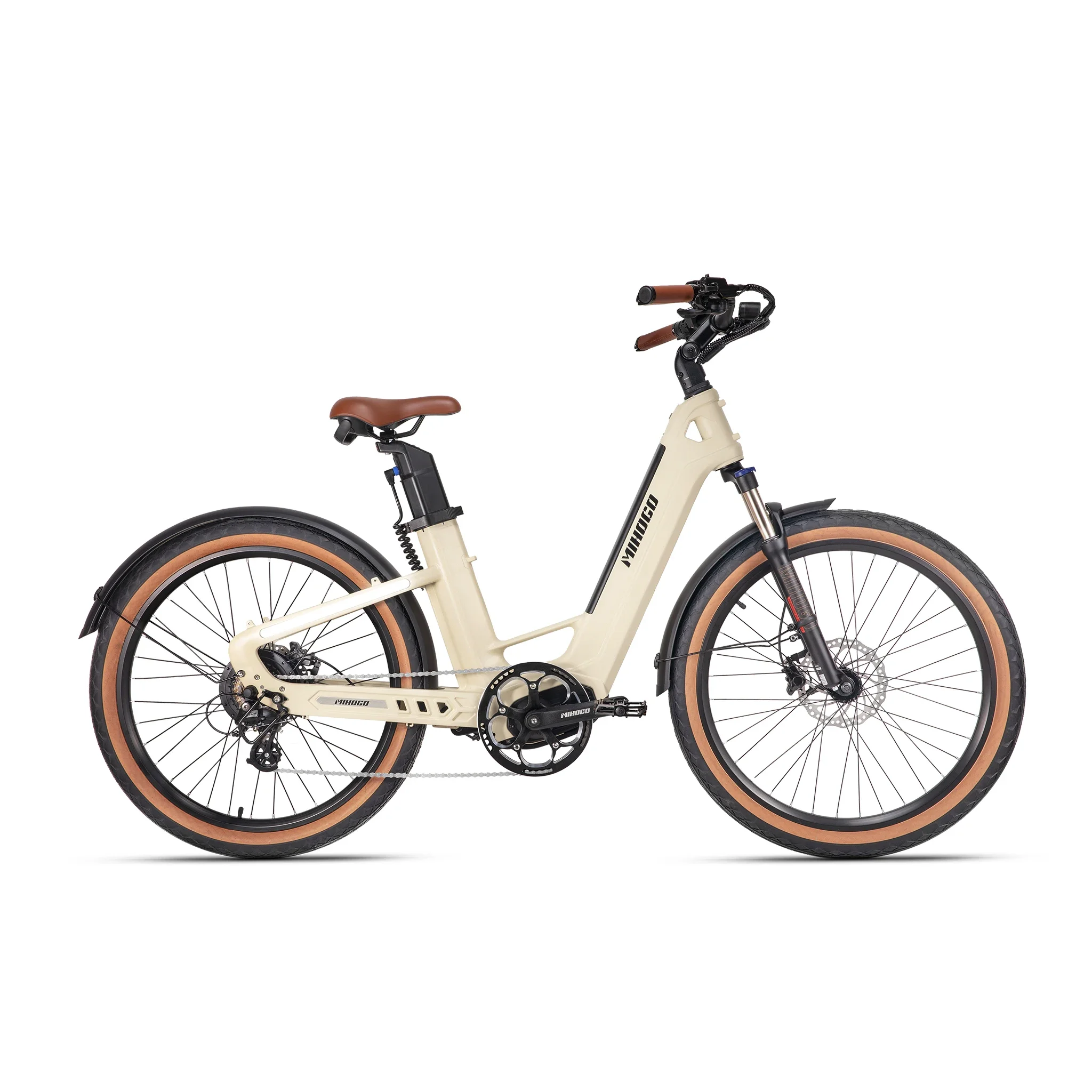 MIHOGO Air Carbonfaser-Rahmen Erwachsenen-Elektrofahrrad Urban E-Bike 26 Zoll Aufblasbare Reifen E-Bike 250W 48V 19.2AH Elektrofahrrad – Detail 34