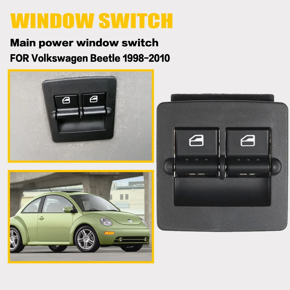 Window Switch Compatible with FOR Volkswagen Beetle 1998-2010 Driver Side Master Power Window Switch