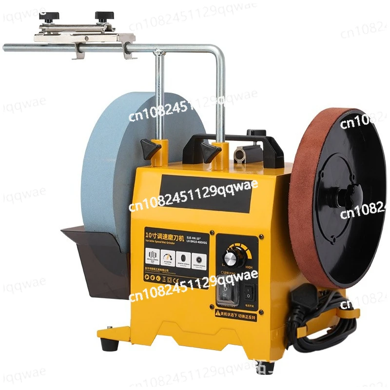 Versatile 8-10 Inch Small Household Electric Knife Grinder, Water-Cooled Variable Speed Desktop Sharpening Machine