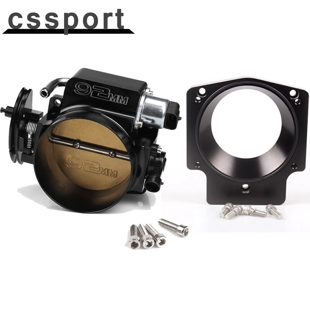

Корпус дроссельной заслонки 92 мм + адаптер TPS IAC для Chevy GM Gen III LSX LS LS1 LS2 LS7