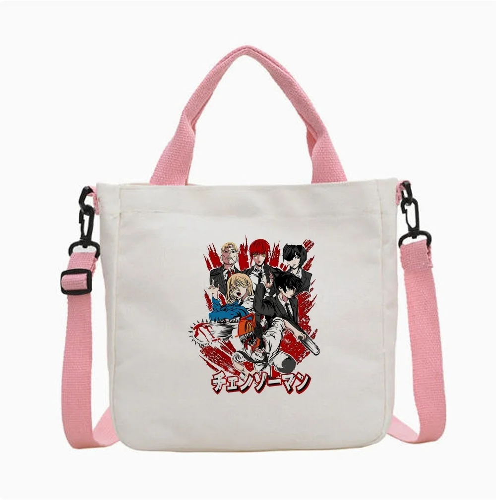 Chainsaw Man tote bag grocery torba na zakupy foldable bolsas de tela sac cabas femme