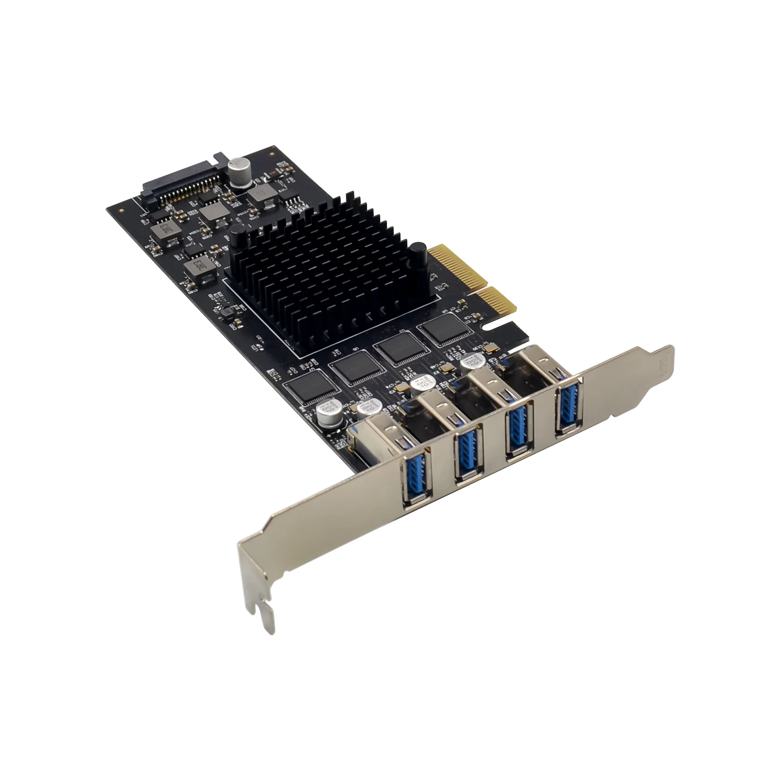 SUNWEIT ST686  PCIe X4 ASM3042 4CH USB3.2 5Gbps Extended Card