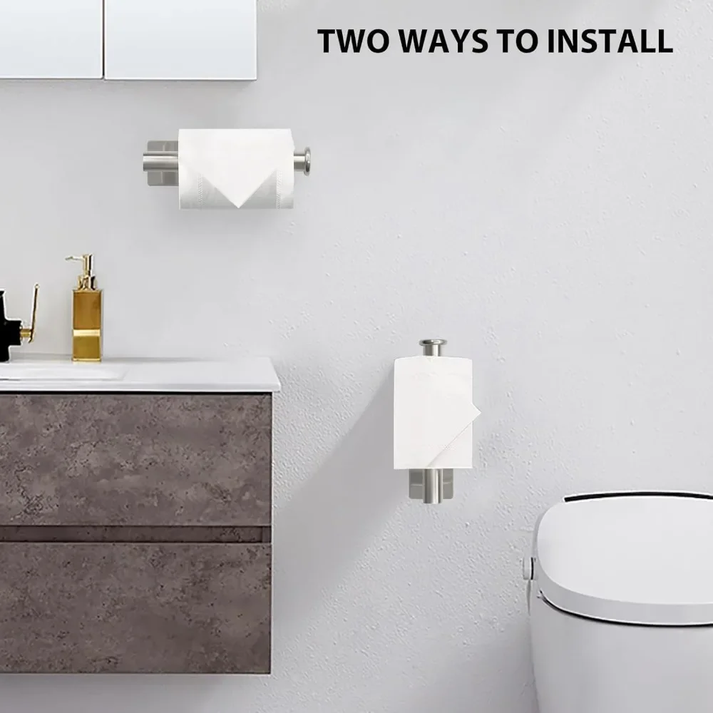 Hardware, Toilet, Kitchen, Storage Accessories, Adhesive Toilet Paper Holder, Bathroom Paper Towel Holder