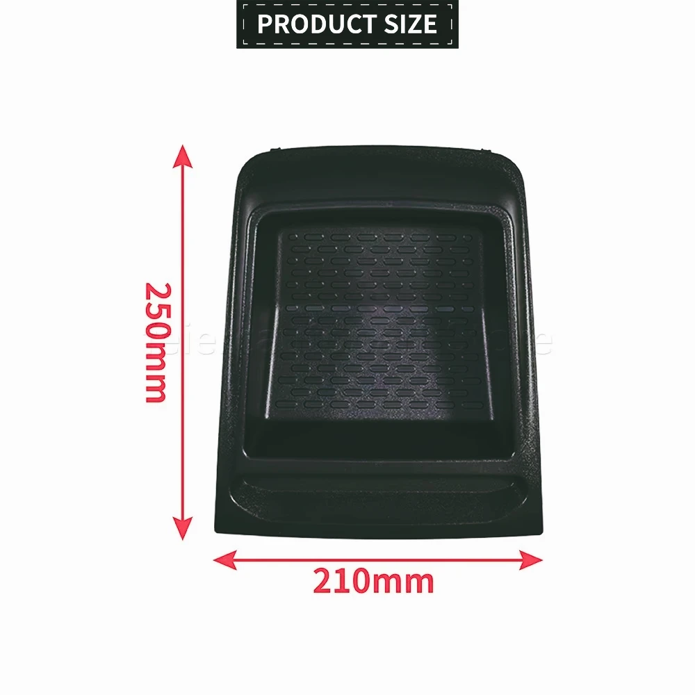 735699812 Caja de almacenamiento para salpicadero central, bandeja organizadora para Fiat, Ducato, Boxer, Relay 2014+, negro